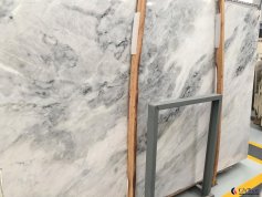 Beautiful white marble slab
